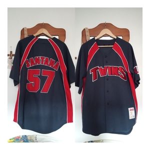 Vintage Minnesota Twins Johan Santana #57  Large Stitches ⚾MLB